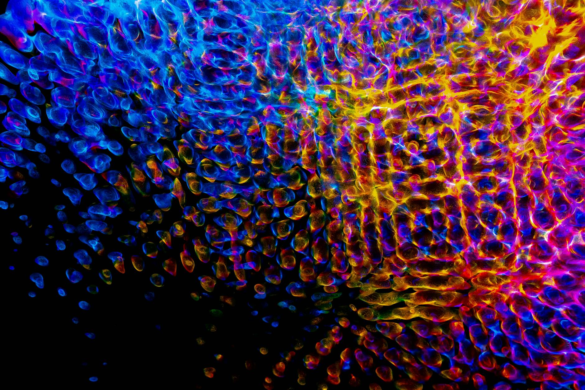 A mesmerizing abstract pattern with vibrant colors and digital texture, perfect for creative backgrounds.